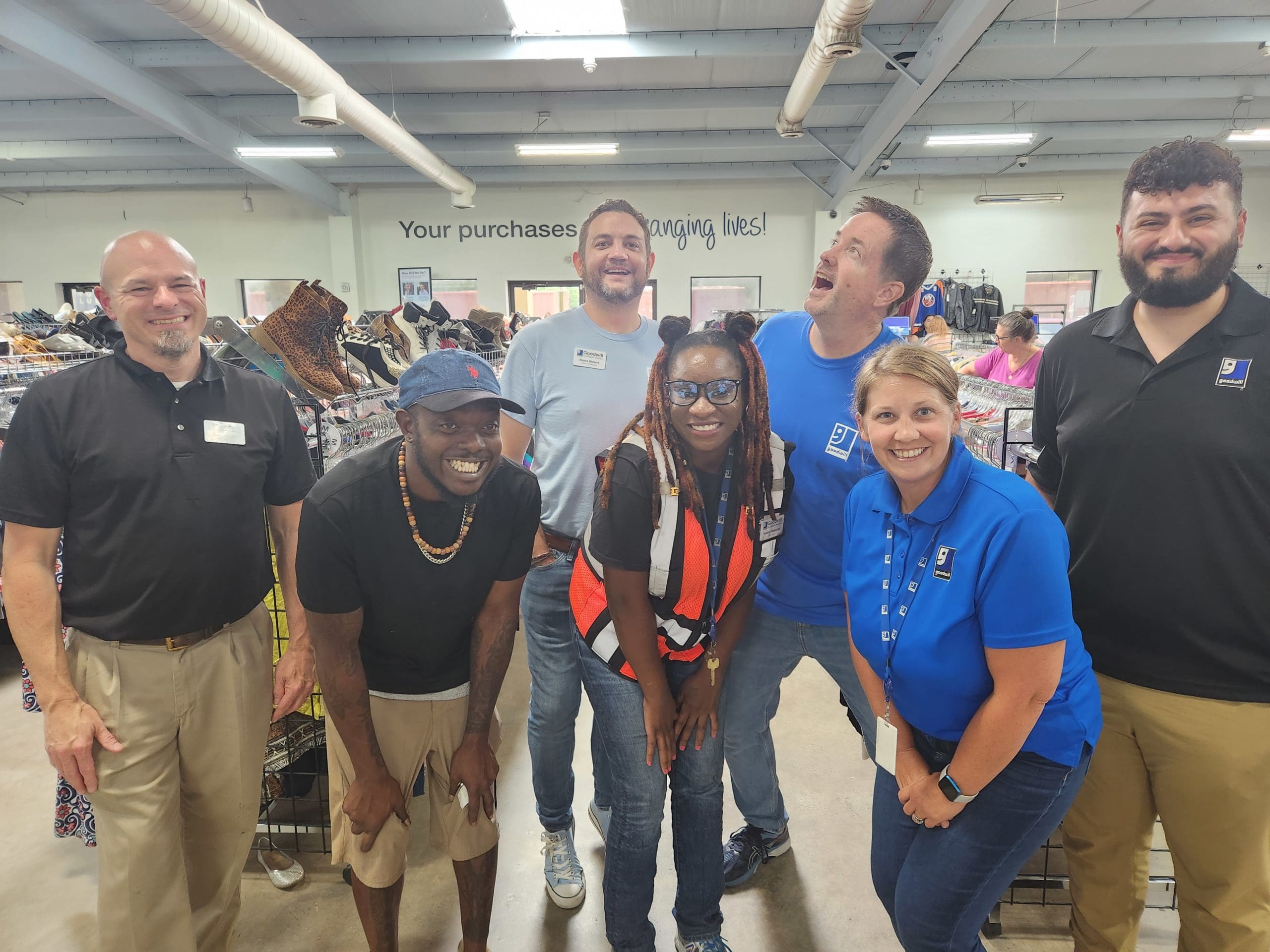 Todd and the Goodwill St. Mary's team