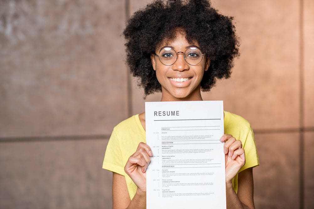 Woman With Resume