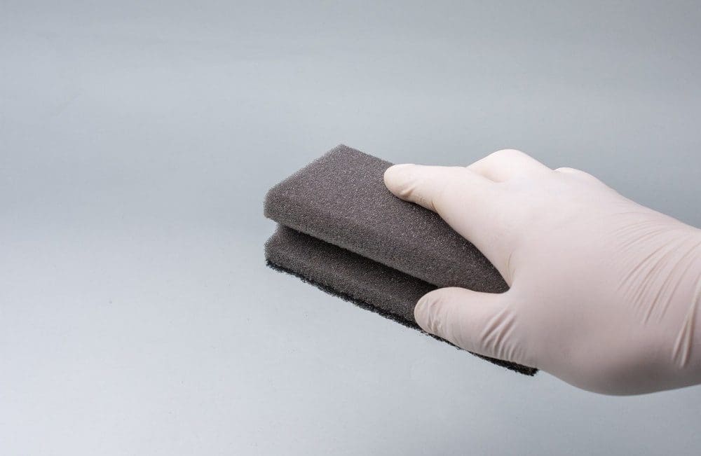 COVID Gloved Hand Cleaning Surface