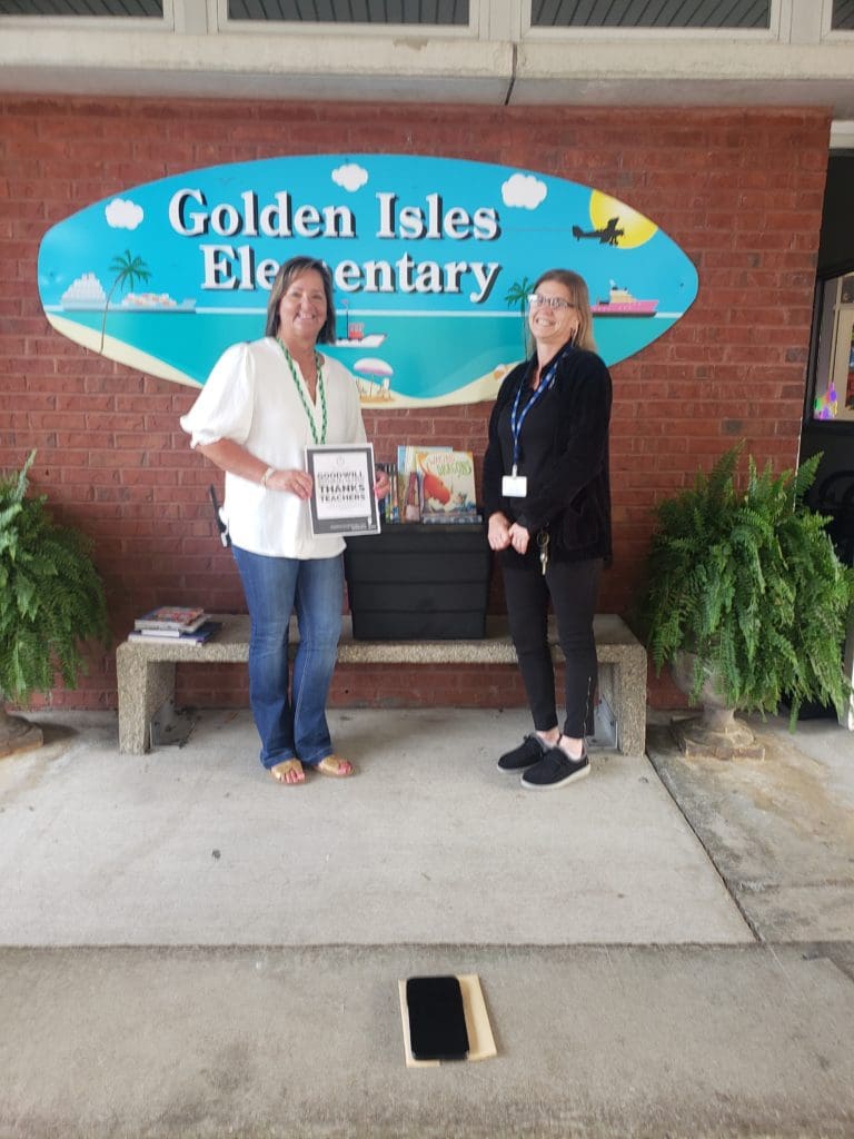 Donation to Golden Isles Elementary (Brunswick)