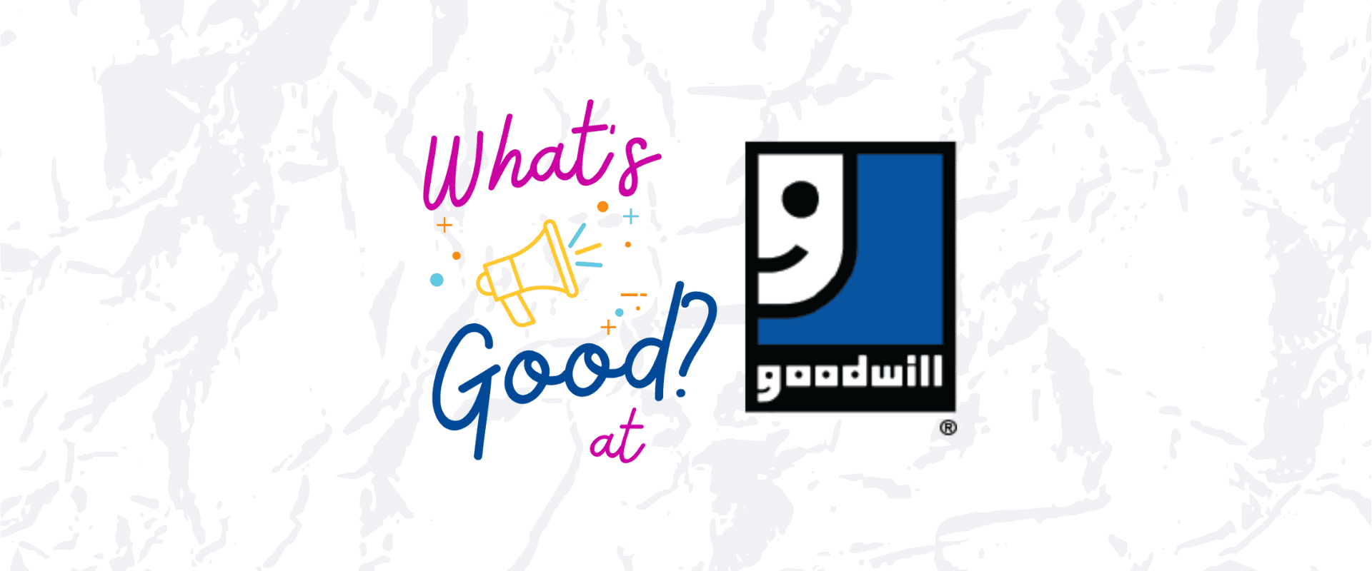 what's good at goodwill blog header