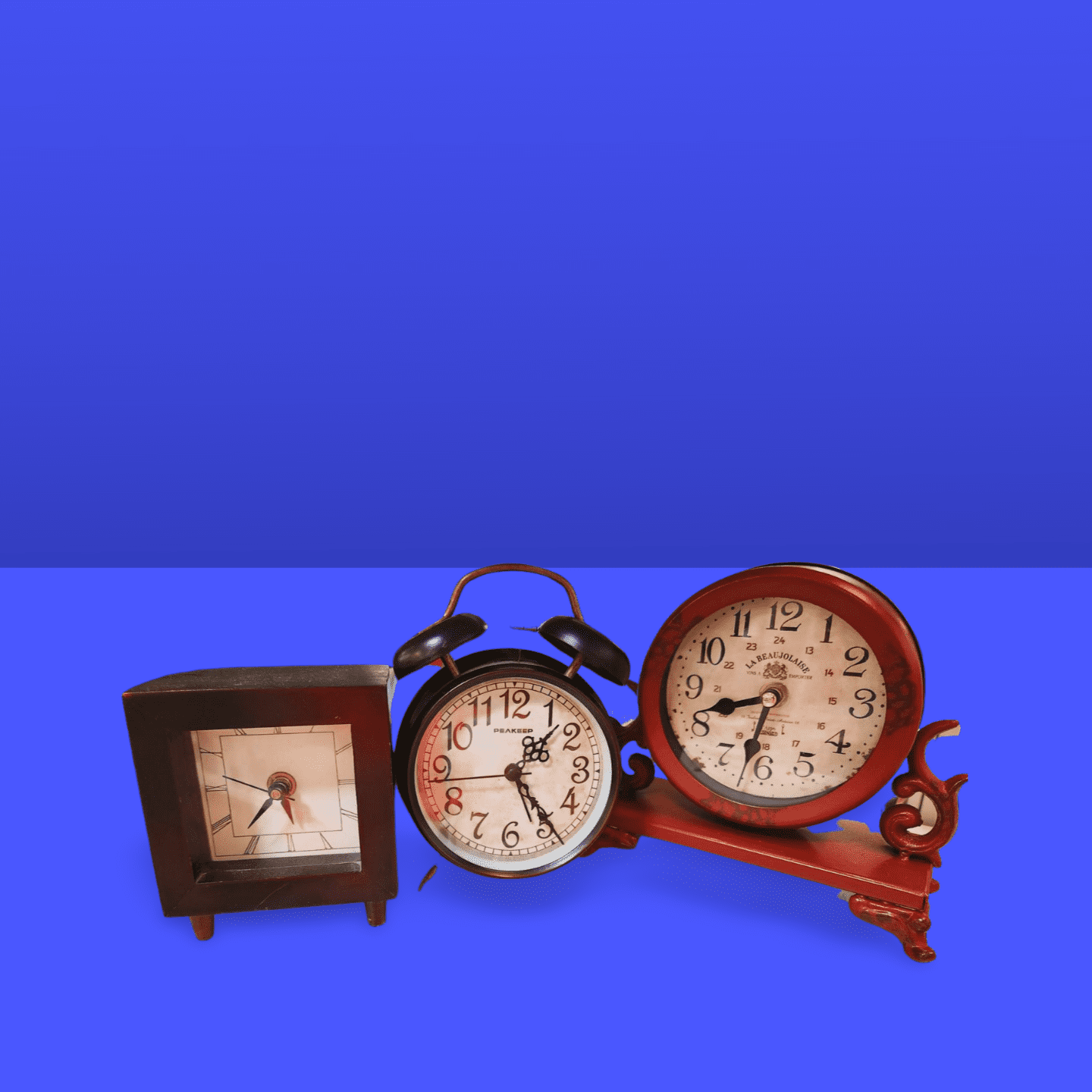 collection of clocks