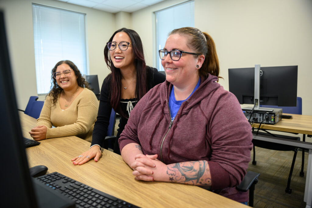 Women at computers