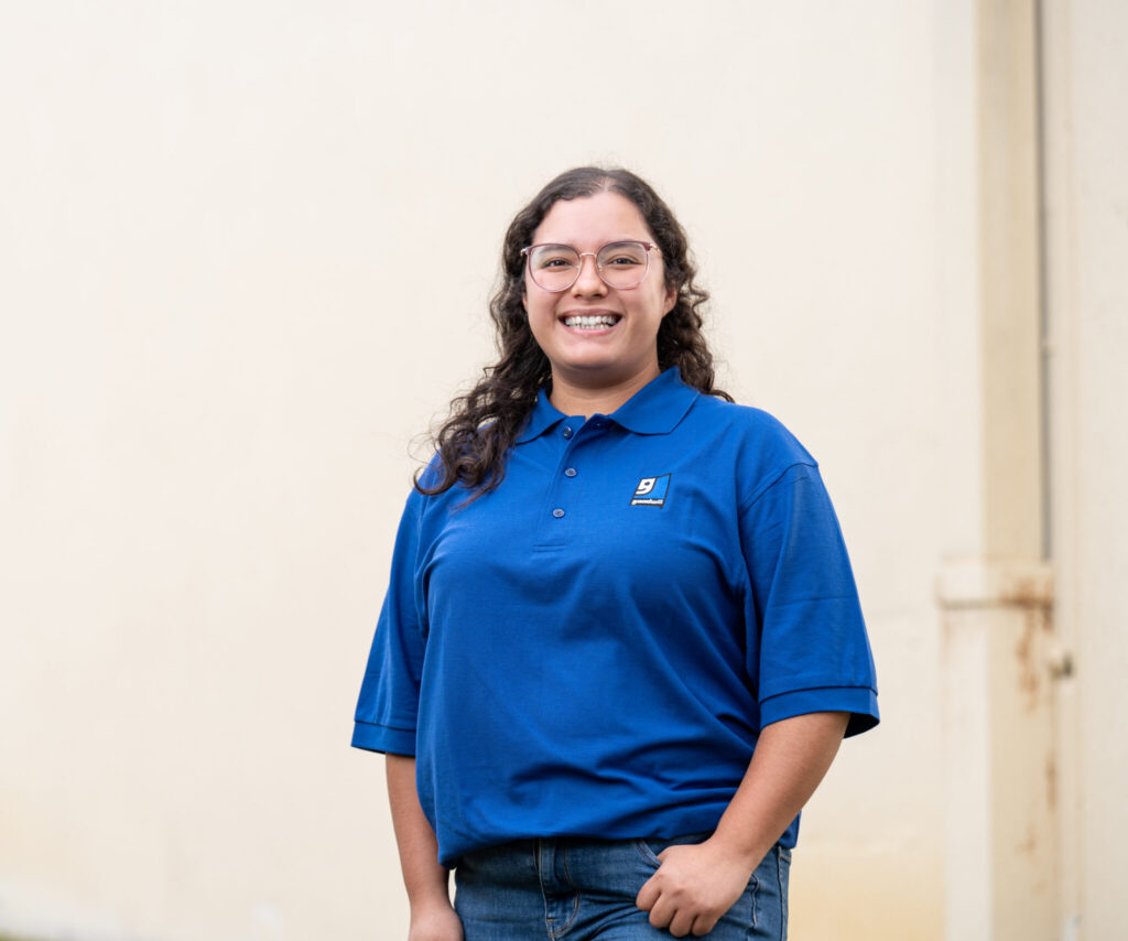 Goodwill employee smiling
