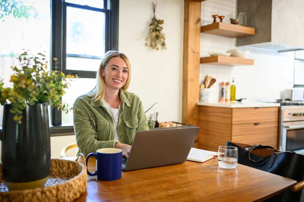 Woman at computer